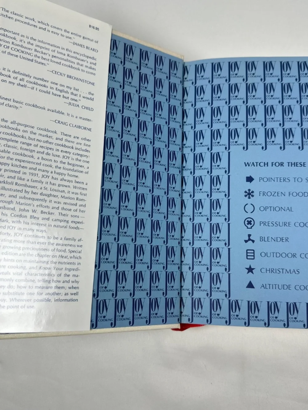 Vintage The All Purpose Cookbook, The Joy of Cooking, Hardcover Dust Jacket